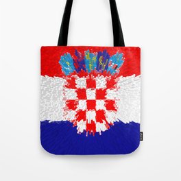 Extruded flag of Croatia Tote Bag