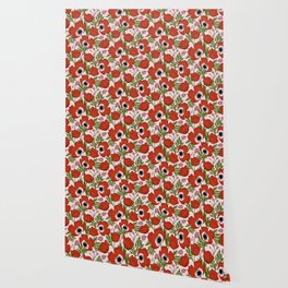 Vibrant Red Poppy Wallpaper