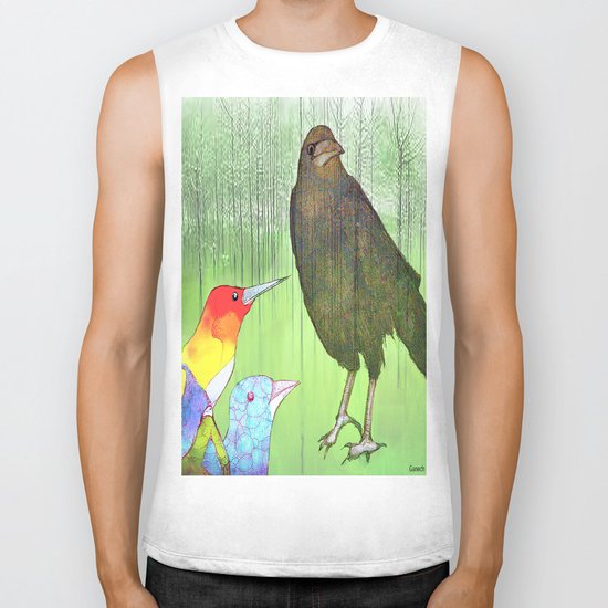Le roi corbeau Biker Tank