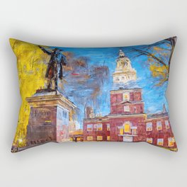 Philadelphia Independence Hall Rectangular Pillow