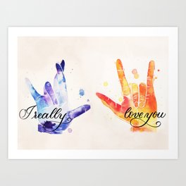 Sign Language Art Prints For Any Decor Style Society6