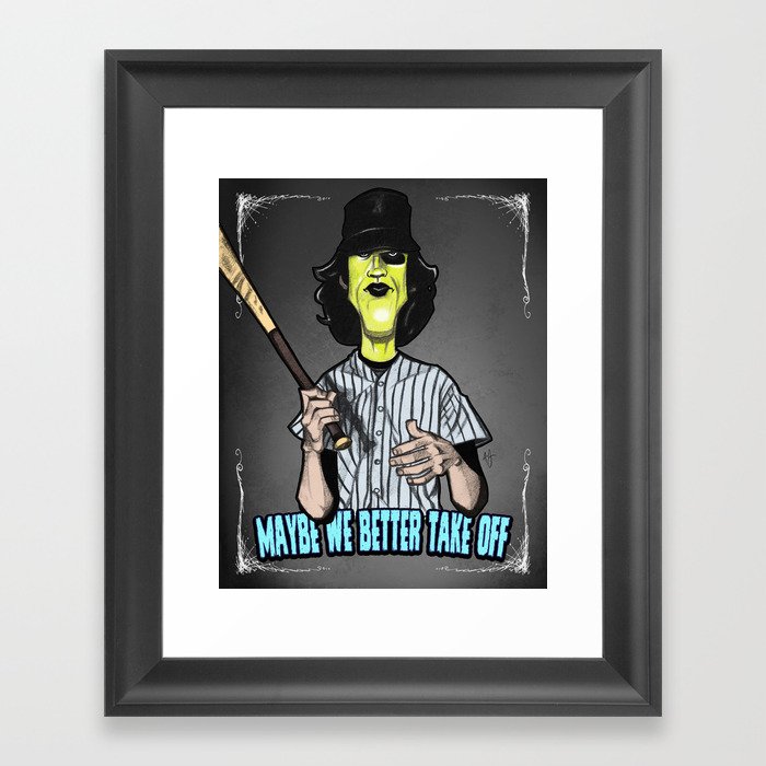 Baseball Fury Framed Art Print By Andysocialindustries Society6