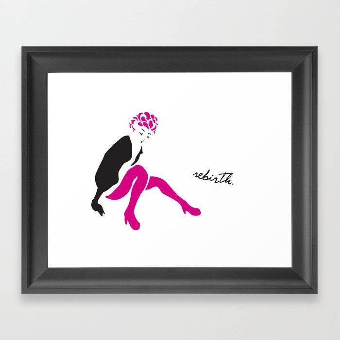 STAND UP WHEN YOU FALL Framed Art Print