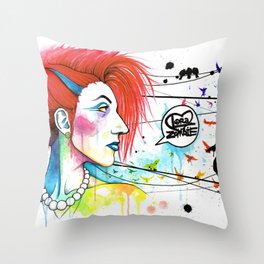 Lora Zombie Throw Pillow