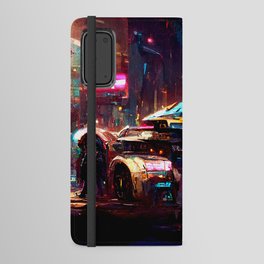 Postcards from the Future - Cyberpunk Street Android Wallet Case