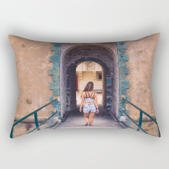 Saint Tropez Castle Rectangular Pillow