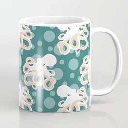 Bubbly White Octopus Coffee Mug