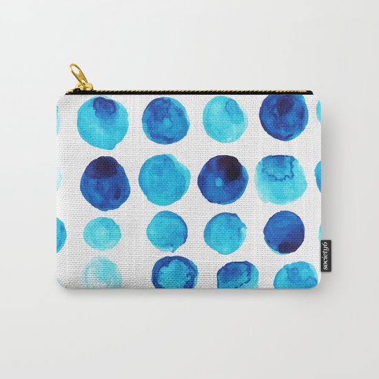 Blue dots Carry-All Pouch