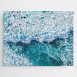 Turquoise Blue Ocean Waves Jigsaw Puzzle