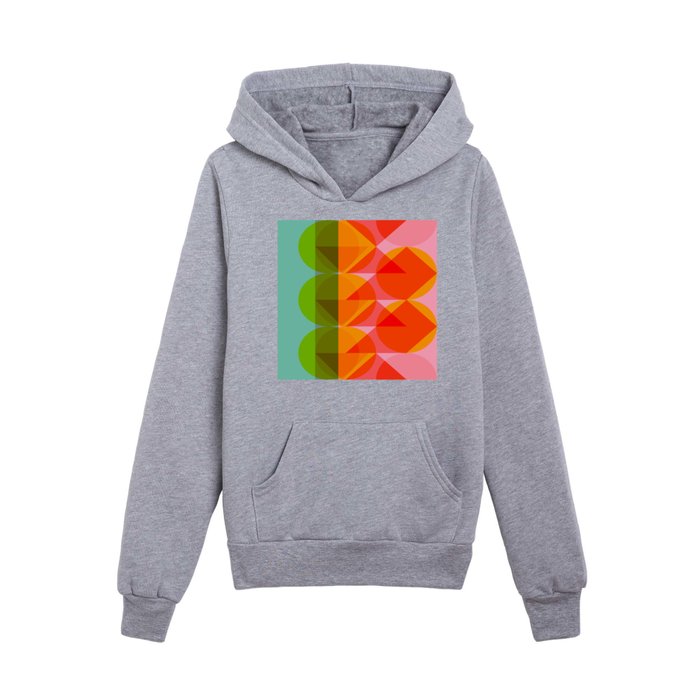 Shapes and Color 19 Kids Pullover Hoodie