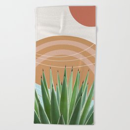 Agave in the Desert Oasis #1 #tropical #wall #art #society6 Beach Towel