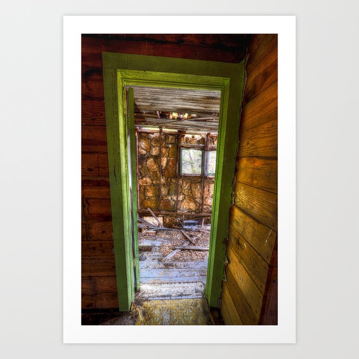 Behind The Green Door Art Print By Kentmoody Society6