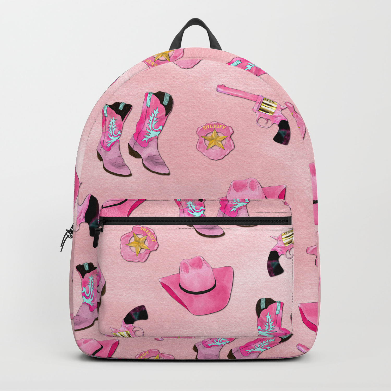 pink girly backpack