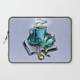 Snuggly dragon and a coffee cup Laptop Sleeve