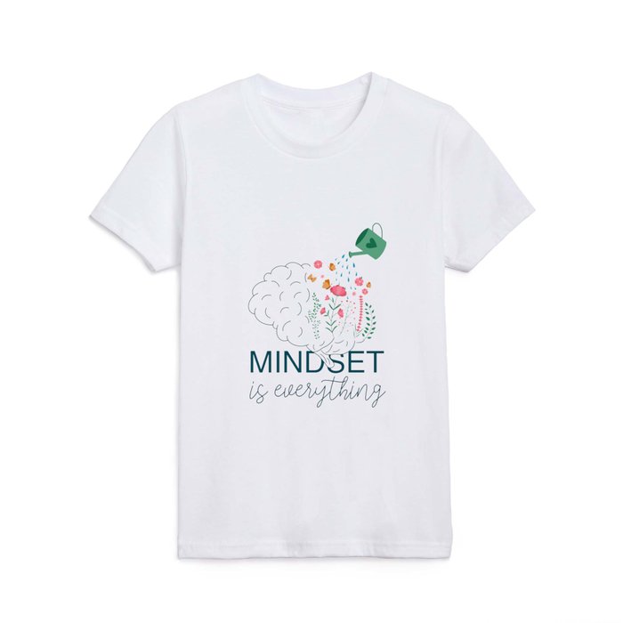 Growth mindset Illustration | Mindset is everything Kids T Shirt