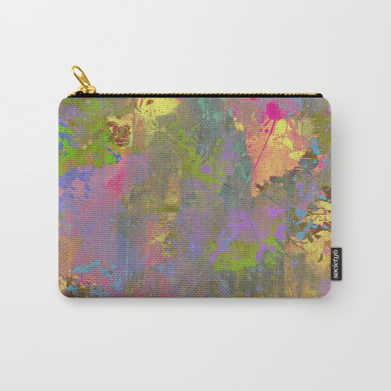 Messy Art II - Abstract, pastel coloured artwork in a random, chaotic, messy style Carry-All Pouch