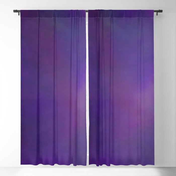 Abstract Soft Watercolor Gradient Ombre Blend 14 Dark Purple and Light Purple Blackout Curtain