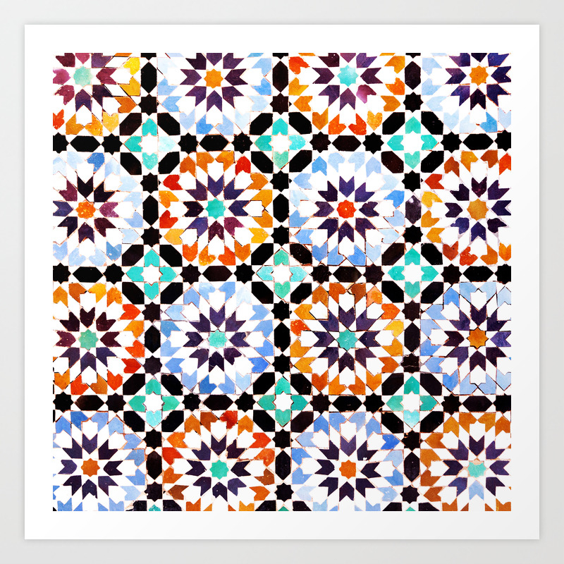 Oriental Pattern Art Print By Miyagidesign Society6