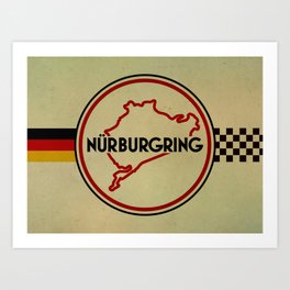 Nürburgring, the Green Hell Art Print