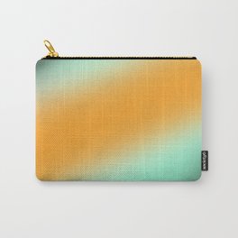 Orange And Green Aura Gradient Ombre Sombre Abstract  Carry-All Pouch