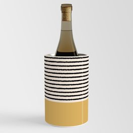 Texture - Black Stripes Gold Wine Chiller