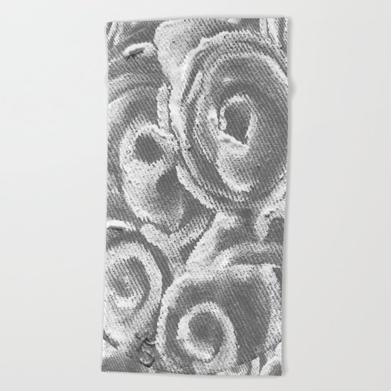 Peach Plum Dreams in the Dark Beach Towel