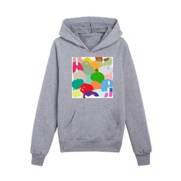 Shape Collage Kids Pullover Hoodies