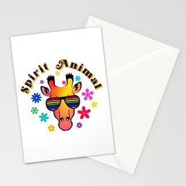 Giraffe | PRIDE | Spirit Animal | Retro Pop Art   Stationery Card