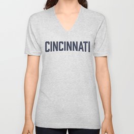 Cincinnati - Navy V Neck T Shirt