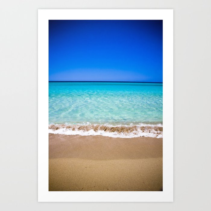 Beach on Crete Art Print