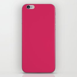 Sparkling Cosmo rose red solid color modern abstract pattern  iPhone Skin
