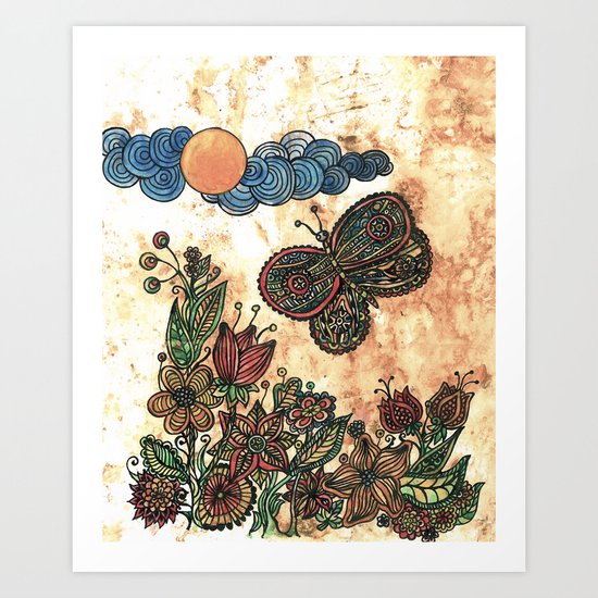 Magical garden Art Print