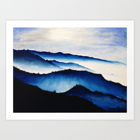 Mountain Landscape. Art Print