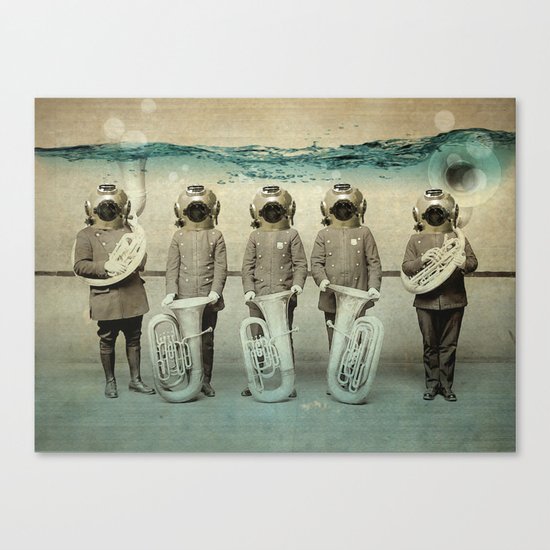 the diving bell Tuba quintet Canvas Print