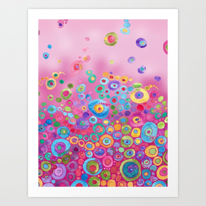 Inner Circle - Pink Art Print