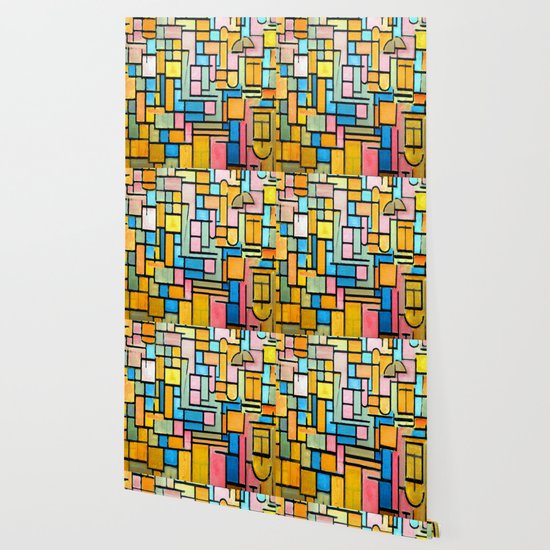 Piet Mondrian Tableau Iii Wallpaper By Jon Baran Society6