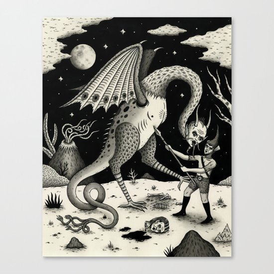 A Fatal Confrontation Canvas Print