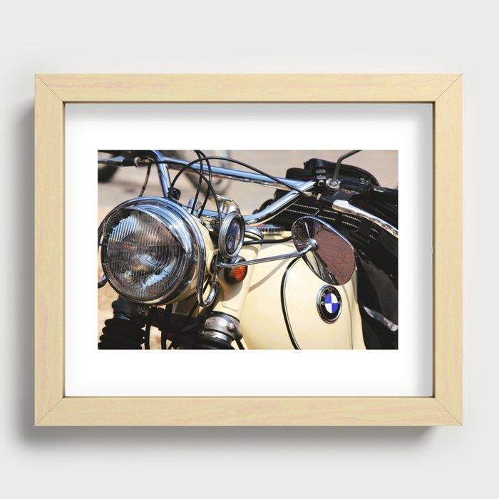 Motorcycle Vintage Recessed Framed Print