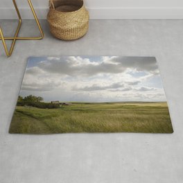 Home on the Range Rug | Outdoors, Prairie, Abandoned, Alberta, Barn, Canada, Homestead, Country, Clouds, Landscape 
