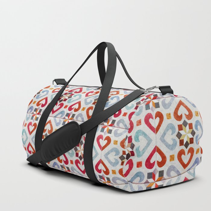 Seamless Pattern - Classic Geometric tile Design Portugal Duffle Bag