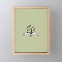 From Books, We Bloom Framed Mini Art Print