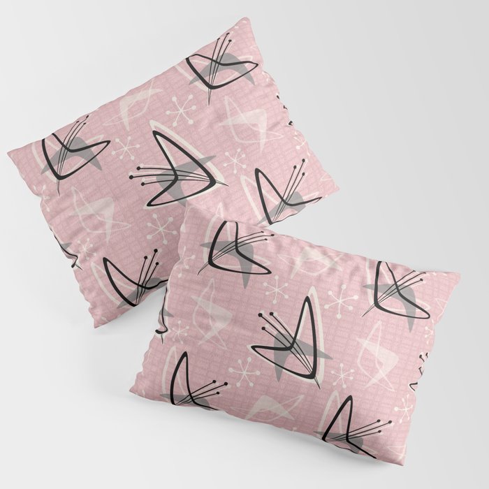 Cosmic Tulips on Pink Pillow Sham