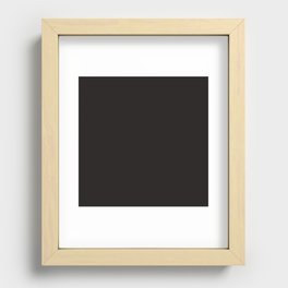 Midnight Black Recessed Framed Print