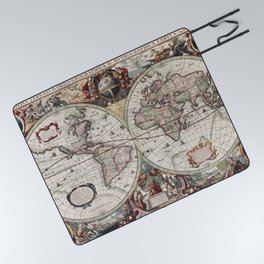 Vintage Maps Of The World Picnic Blanket