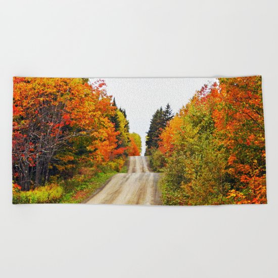Nature's Secret Highway Beach Towel