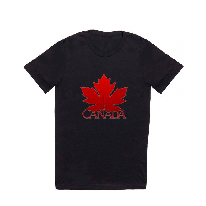 Canada Souvenir Red Maple Leaf T Shirt