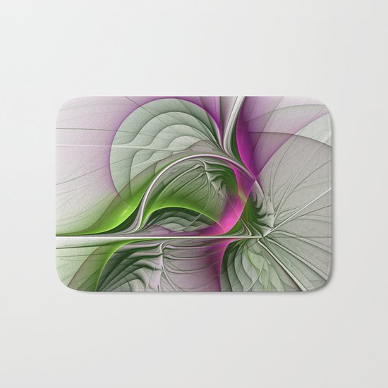 Wild Beauty, Abstract Fractal Art Bath Mat