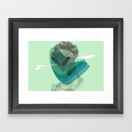Corazón alcanzado Framed Art Print
