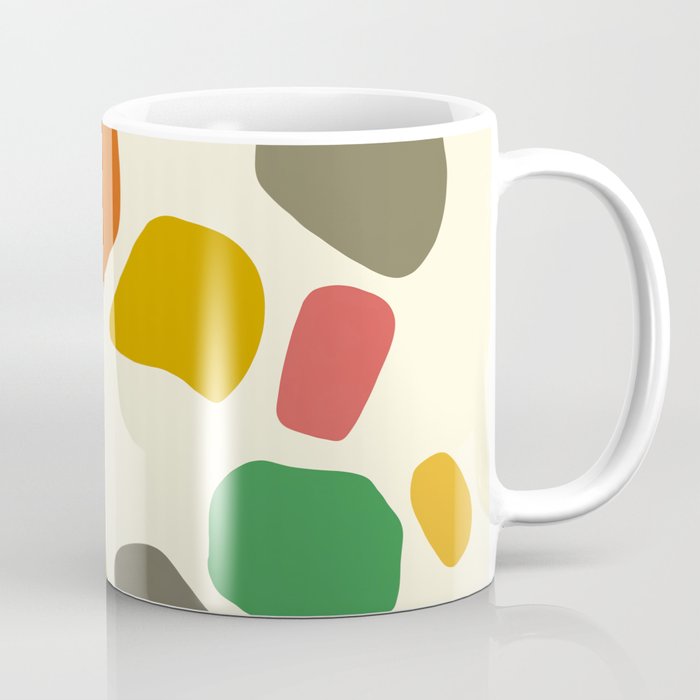 Mid century modern simple stones composition for coral reef 1 Coffee Mug