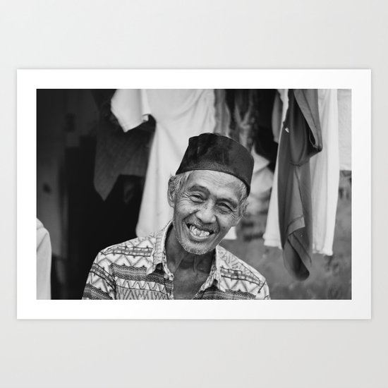 Indonesian Smile Art Print